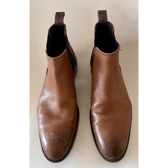 Ted Baker Camroon 4 Chelsea Boots Mens EU 43 US 10 Tan Brown Leather Ankle Boot main image 9